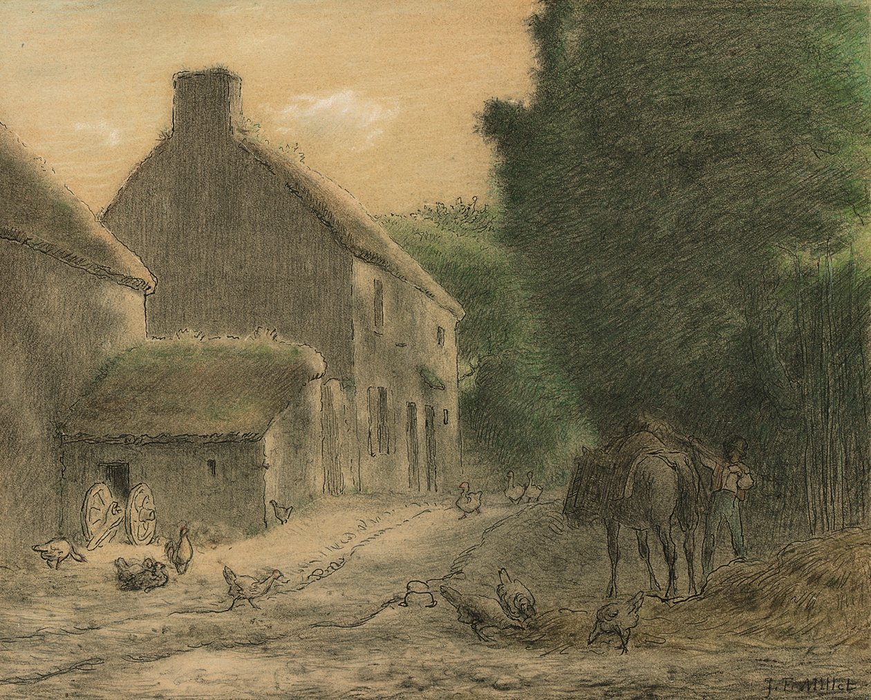 Fazenda em Gruchy de Jean Francois Millet