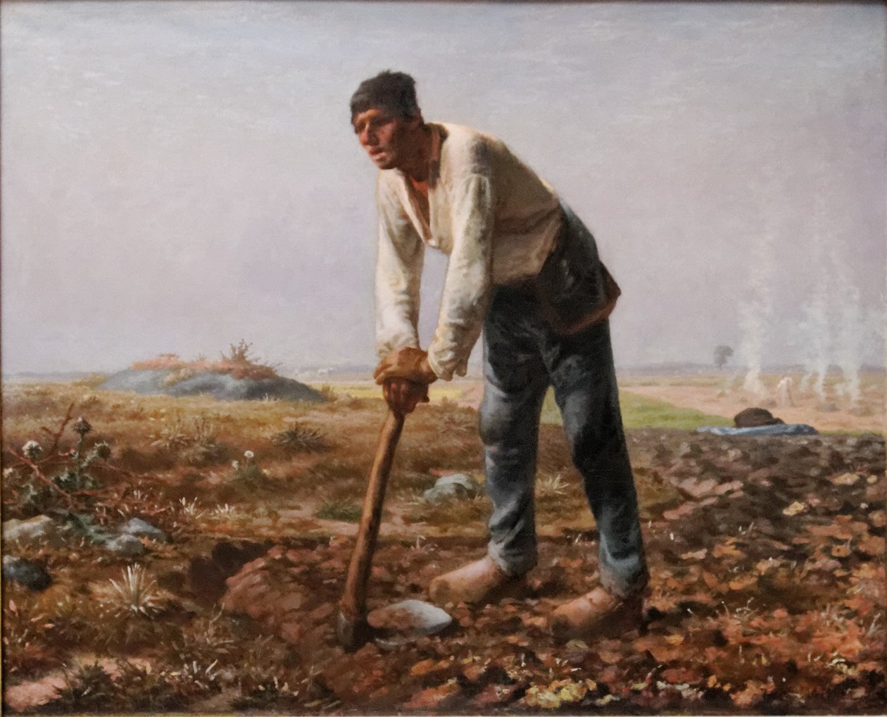 Homem, com, um, enxada de Jean Francois Millet