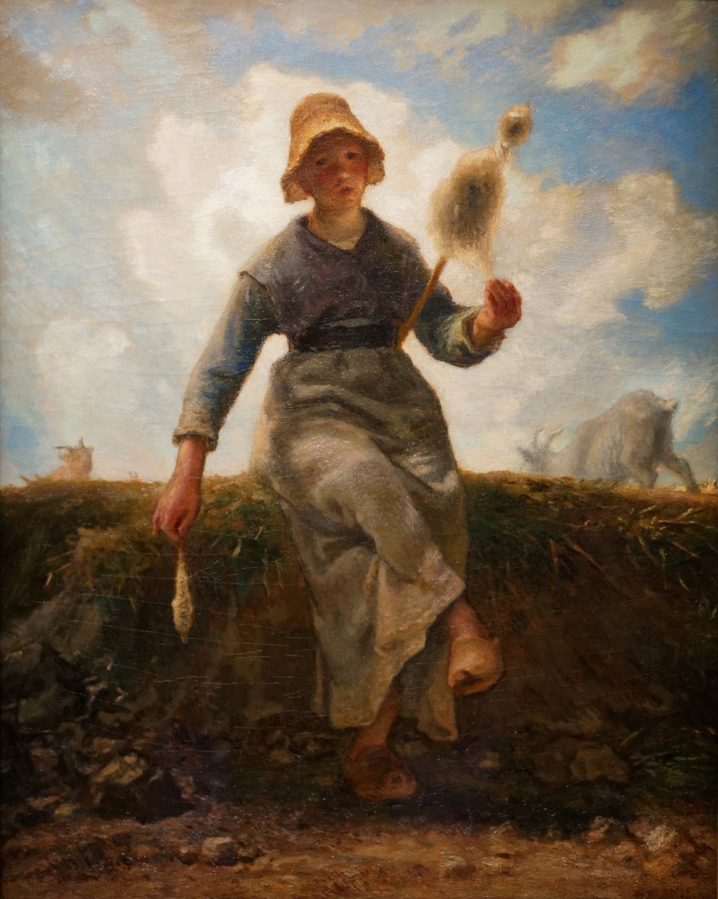 O girador, Auvergnate cabra de Jean Francois Millet