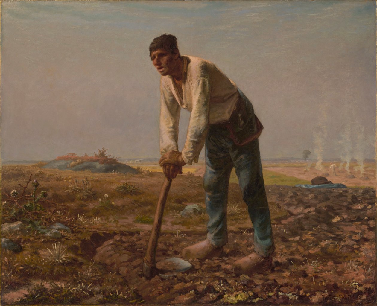 O homem com a enxada de Jean Francois Millet