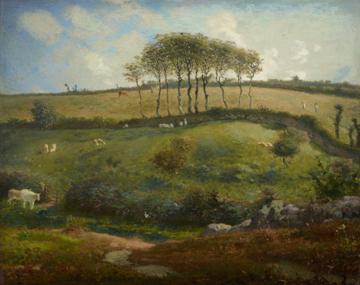 Pastagem perto de Cherbourg (Normandia) de Jean Francois Millet