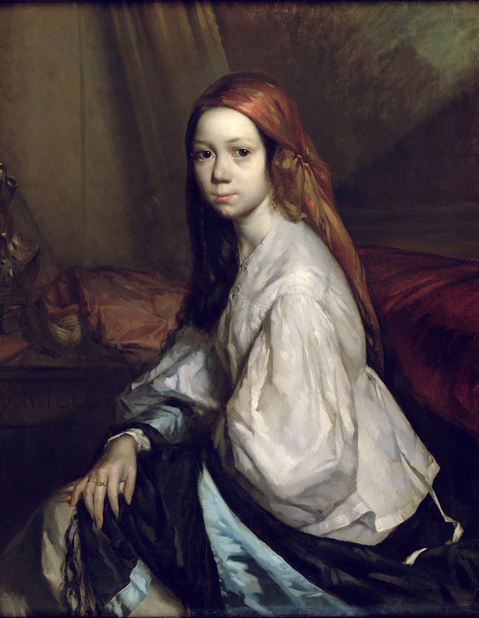Retrato de Pauline Ono (d.1844) de Jean Francois Millet