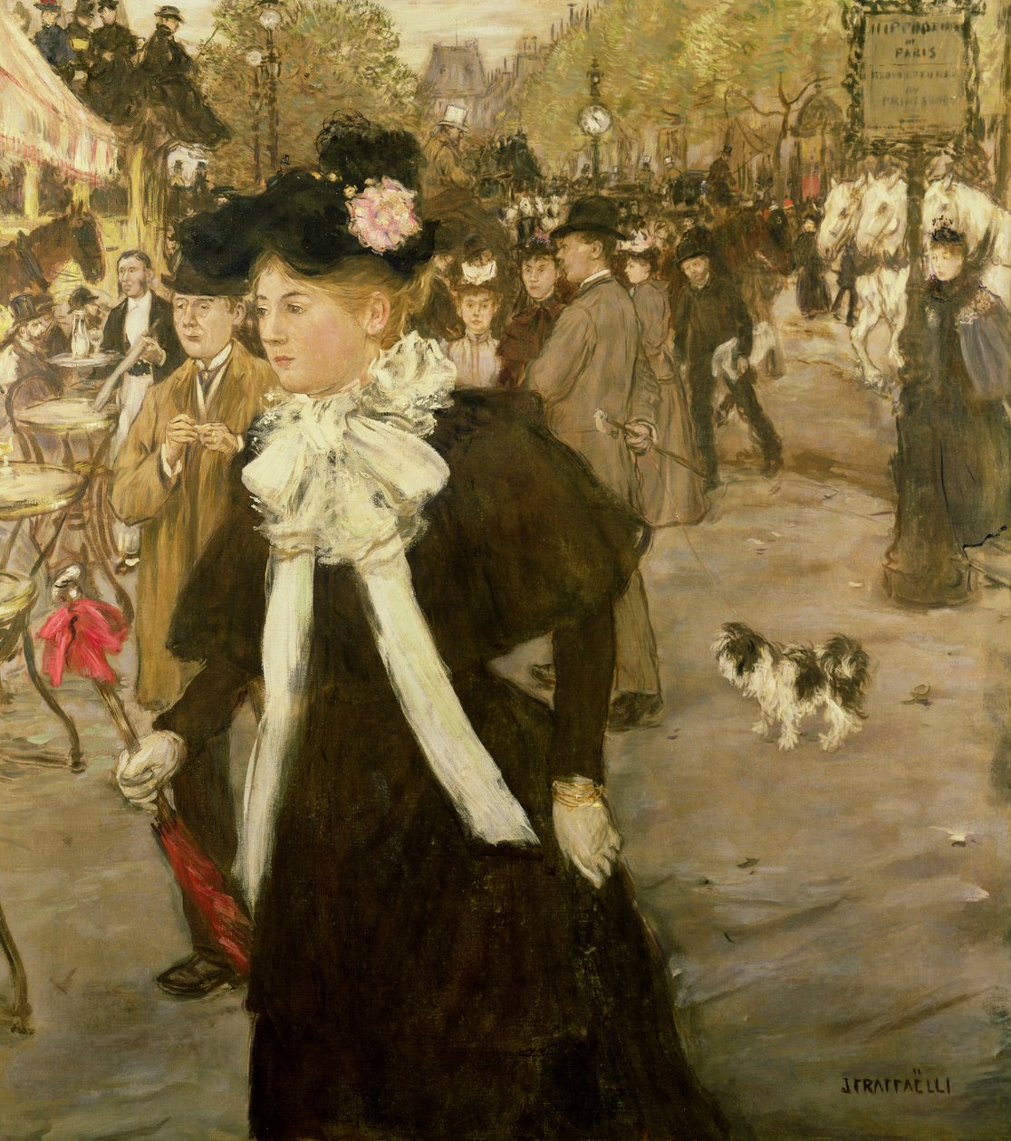 Boulevard dos italianos, c.1899 de Jean Francois Raffaelli