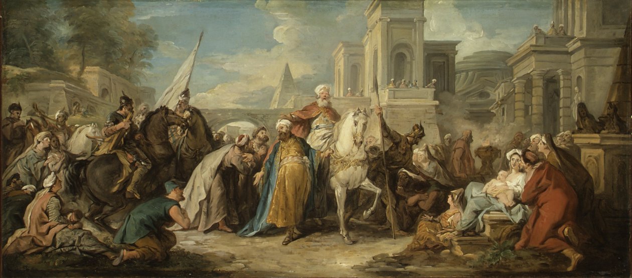 O triunfo de Mordecain de Jean François de Troy