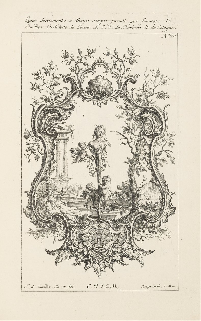 Design para cartucho de Jean François Cuvilliés