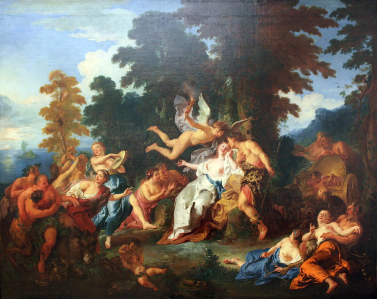 Baco e Ariadne de Jean François de Troy