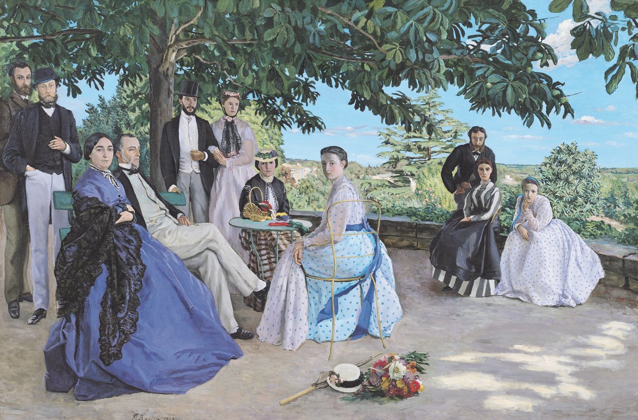 Reunião de família, 1867 de Jean Frederic Bazille