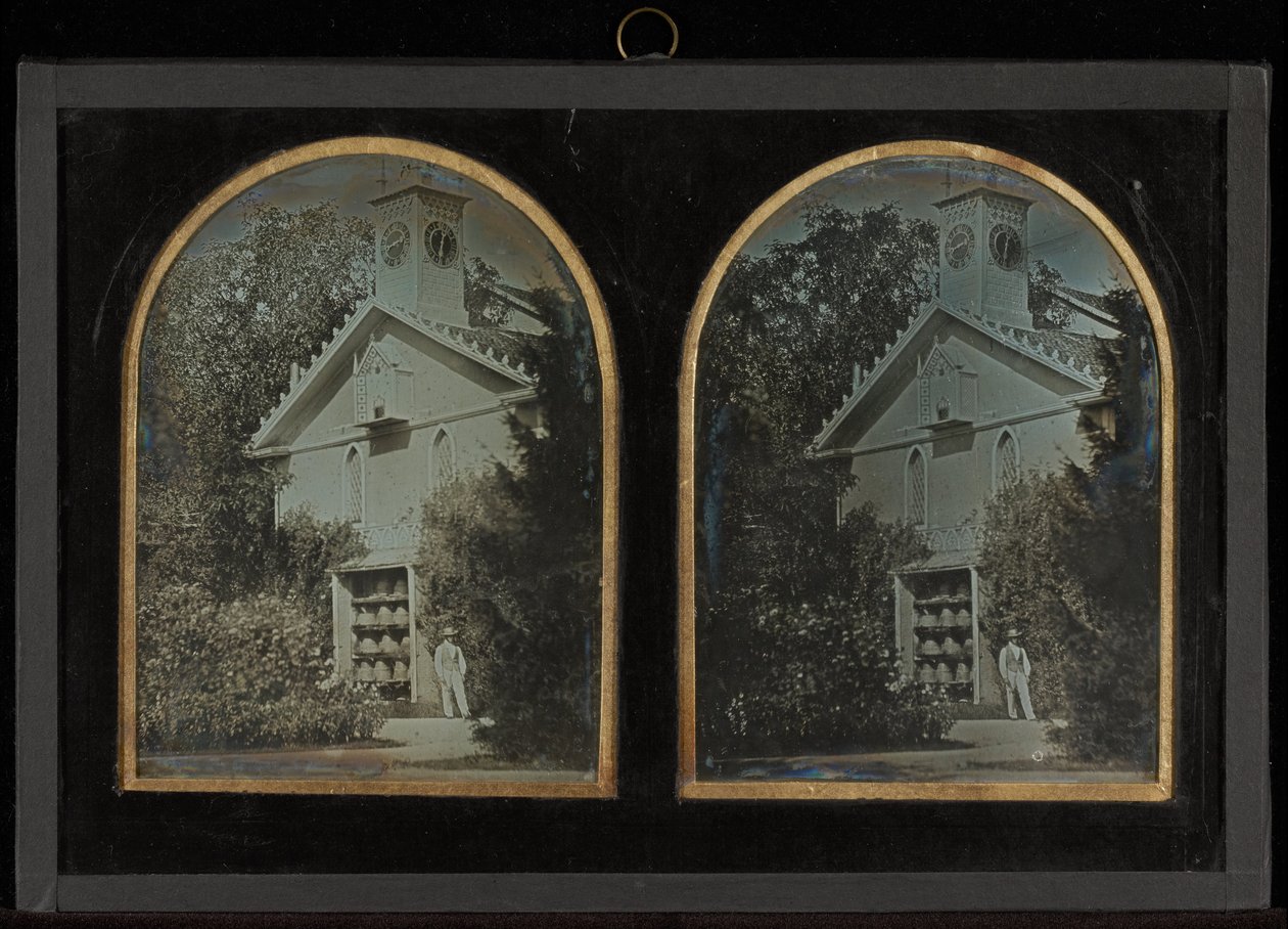 (Casa da Torre do Relógio com Apiário) de Jean Gabriel Eynard