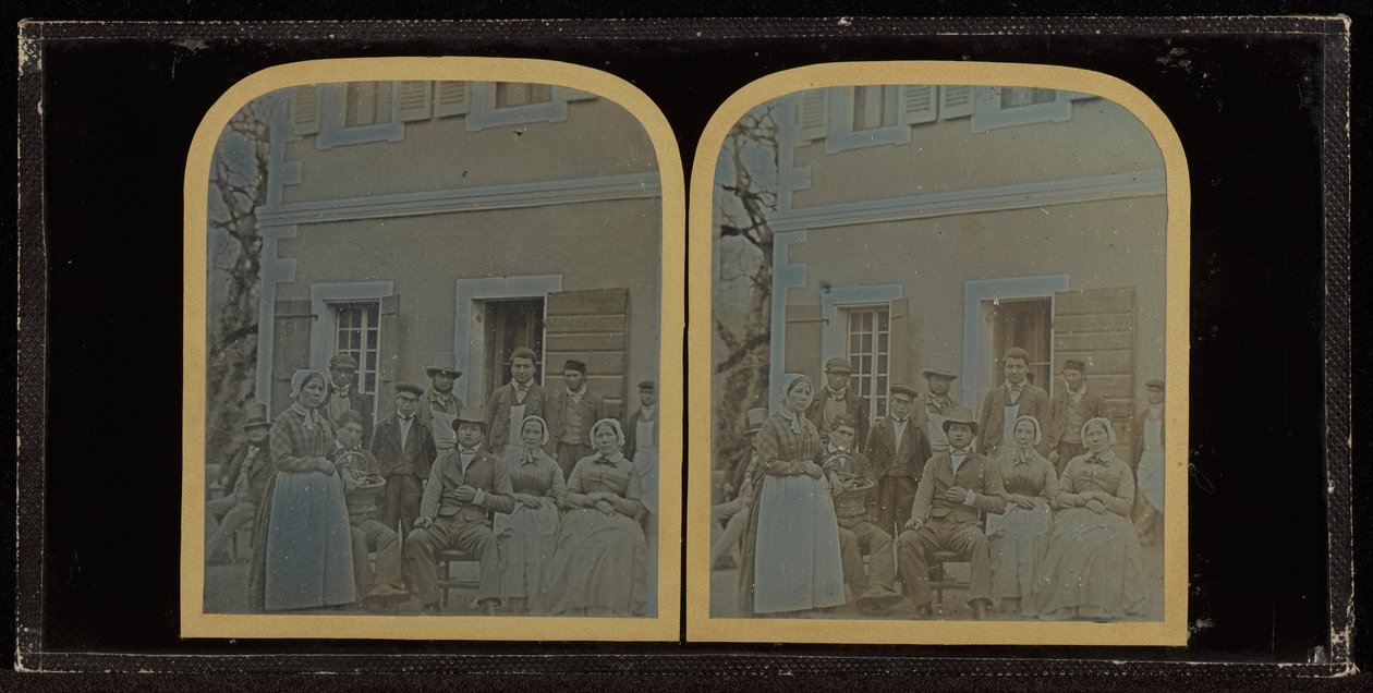 (Retrato de grupo de doze servos de Jean-Gabriel Eynard) de Jean Gabriel Eynard