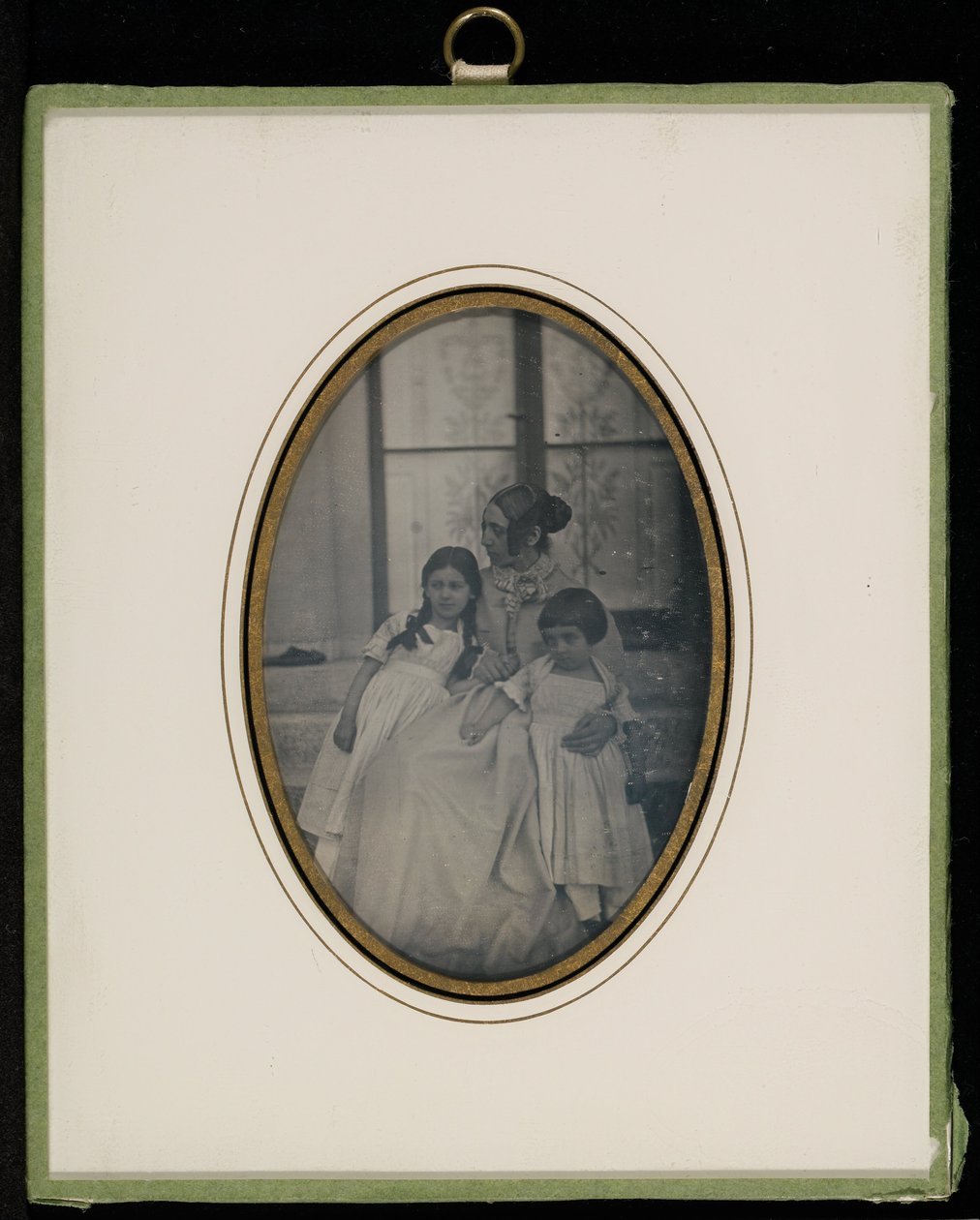 (Retrato de Sophie Eynard-Eynard e duas de suas filhas) de Jean Gabriel Eynard
