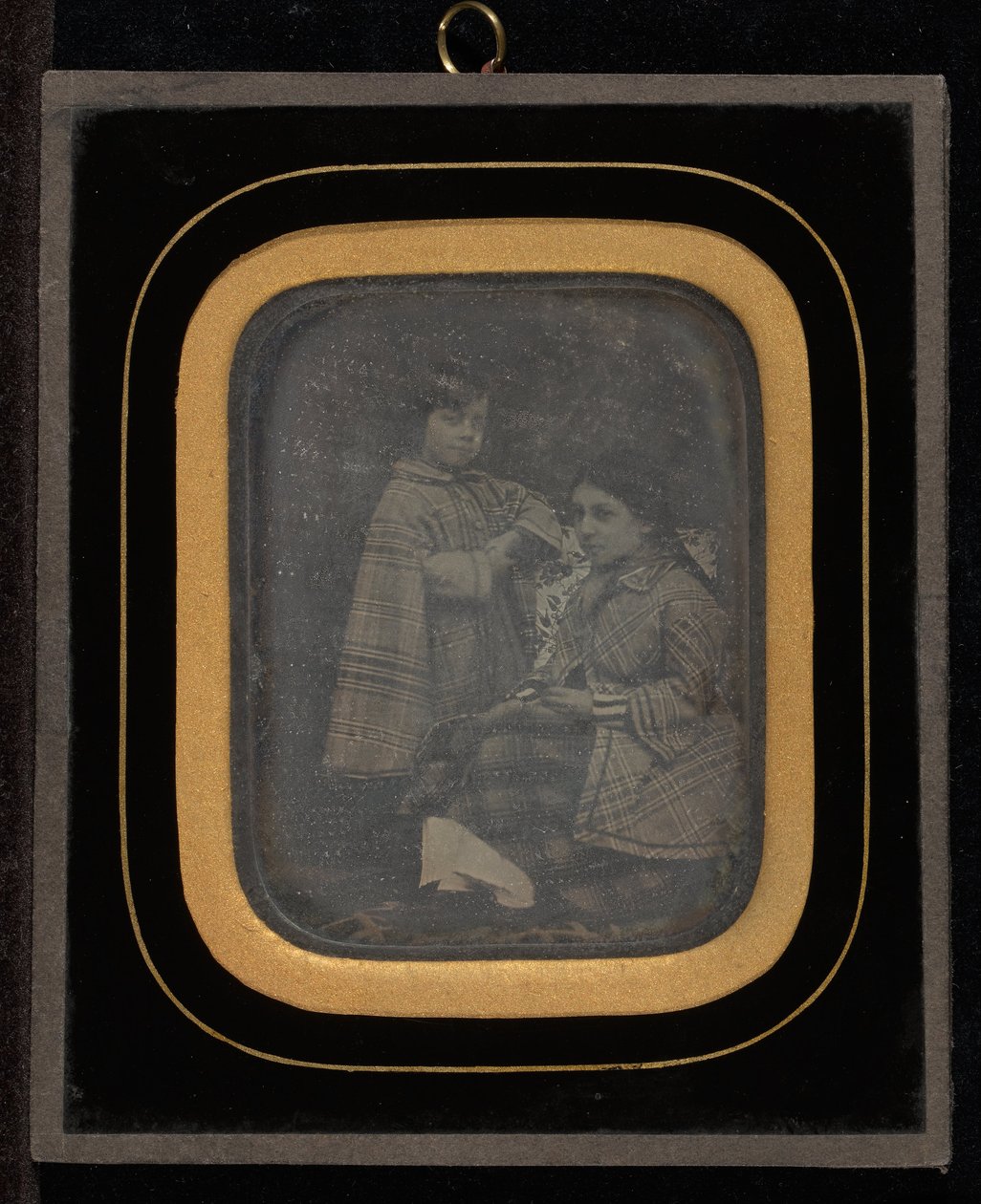 (Retrato de duas filhas de Sophie Eynard-Lullin) de Jean Gabriel Eynard