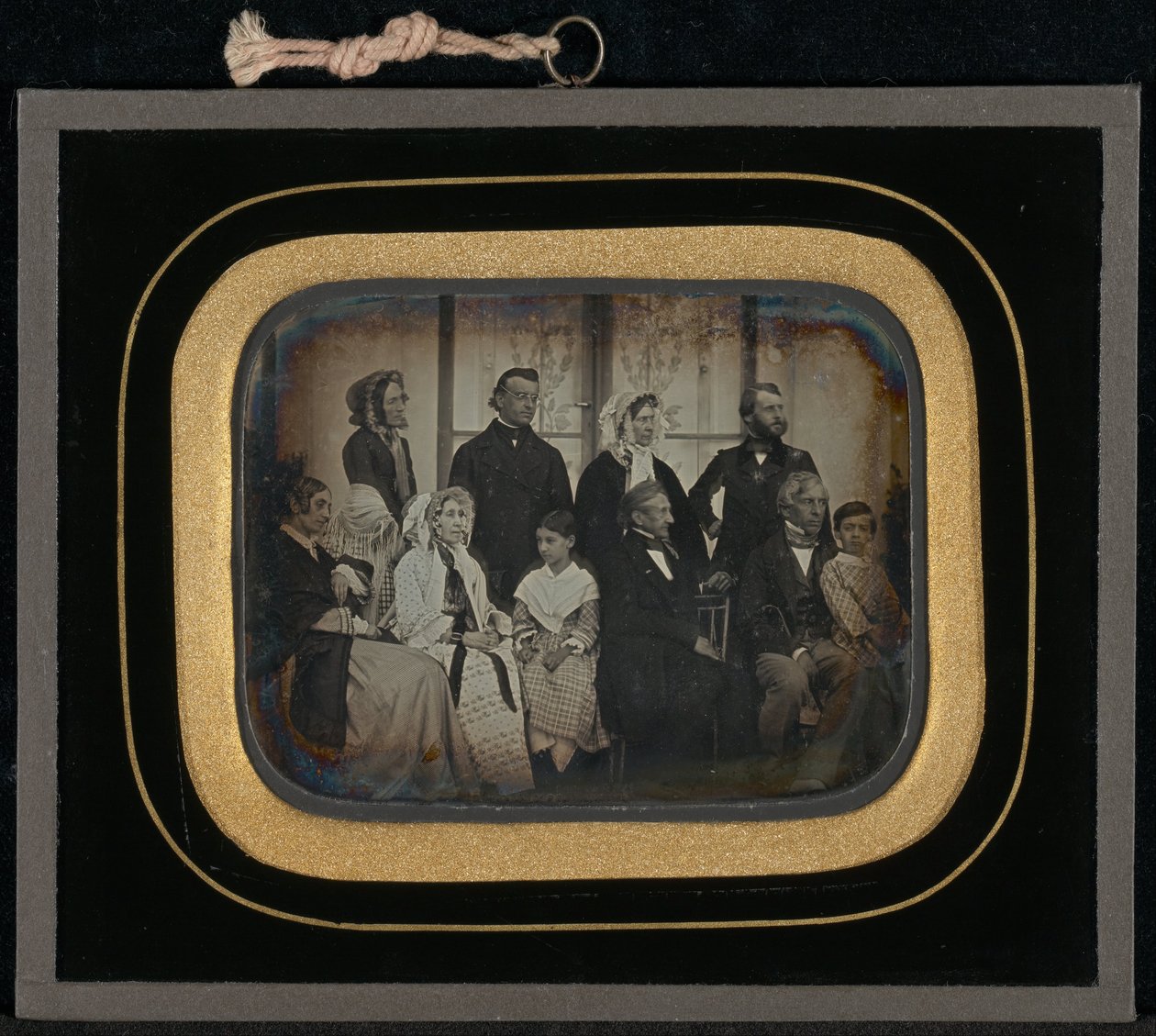 Grupo Retrato de Dez Membros da Família Eynard-Lullin e Amigos de Jean Gabriel Eynard