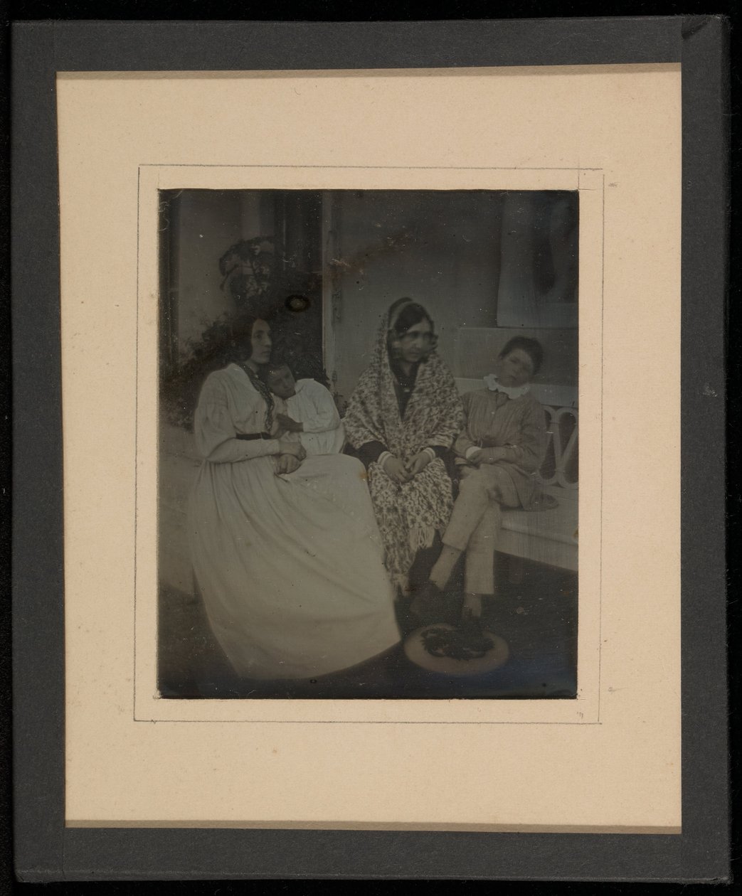 Retrato de grupo de duas mães e dois filhos de Jean Gabriel Eynard