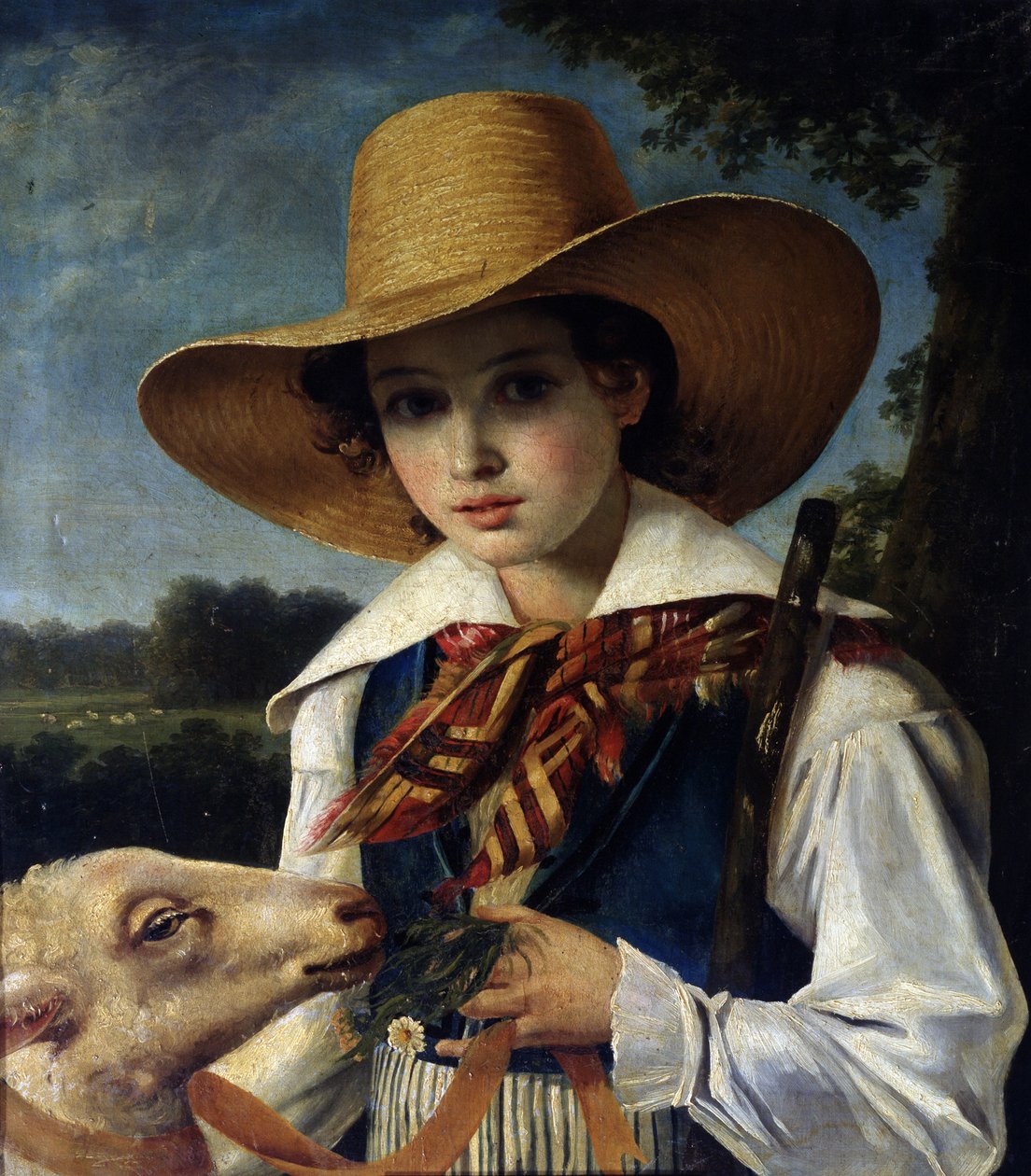 Retrato do jovem Marius Peptipa, c.1837 de Jean Godechart