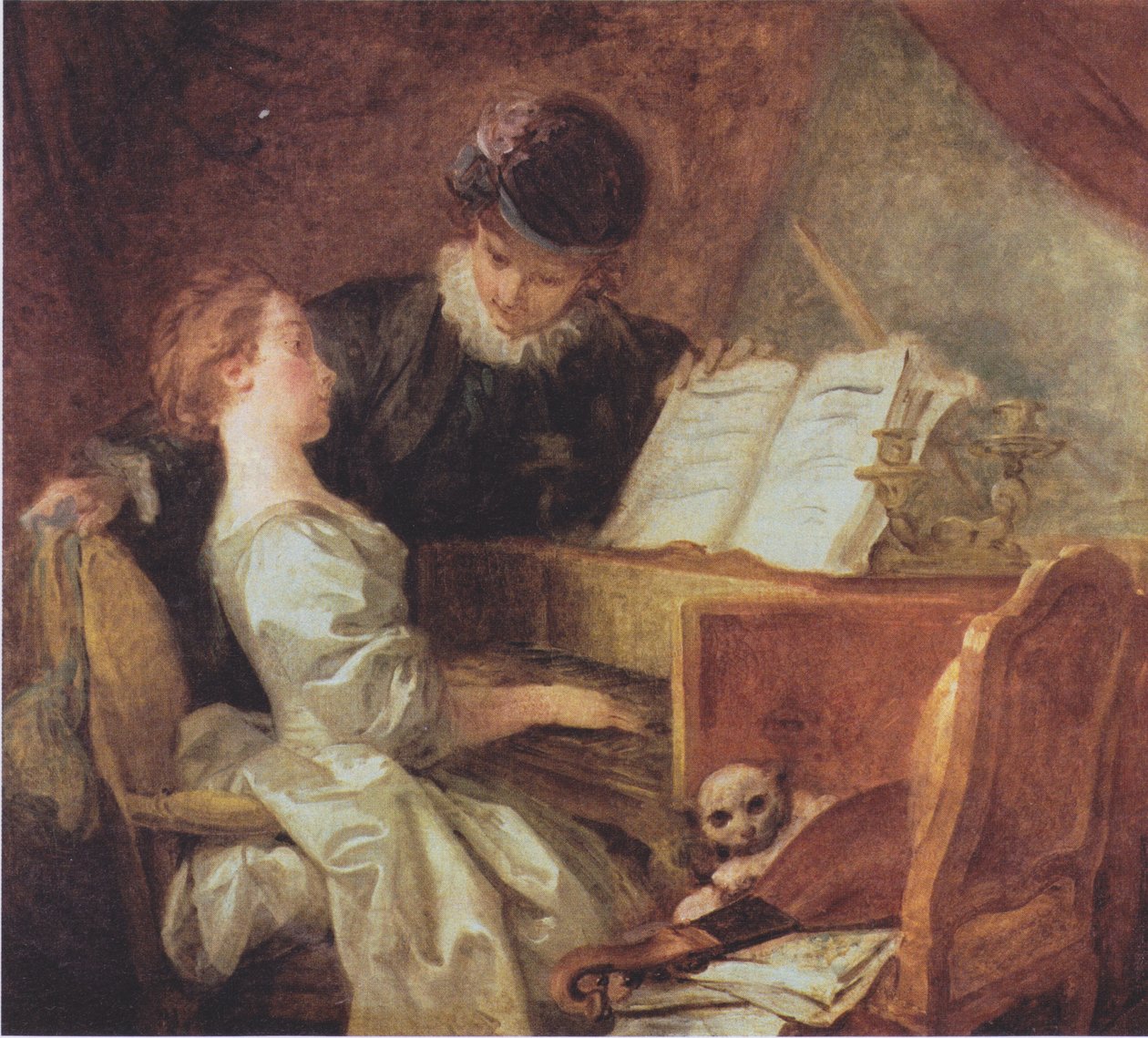A aula de musica de Jean Honore Fragonard