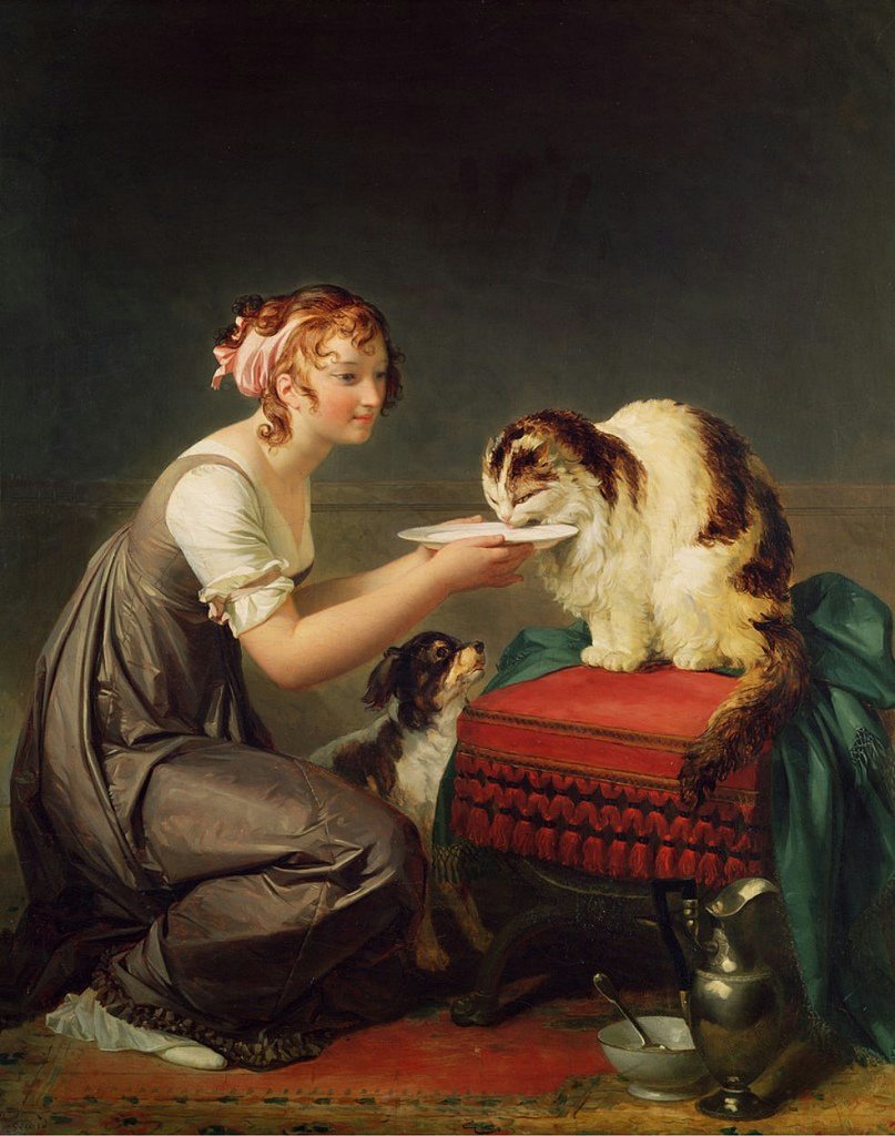 O almoço dos gatos de Jean Honore Fragonard