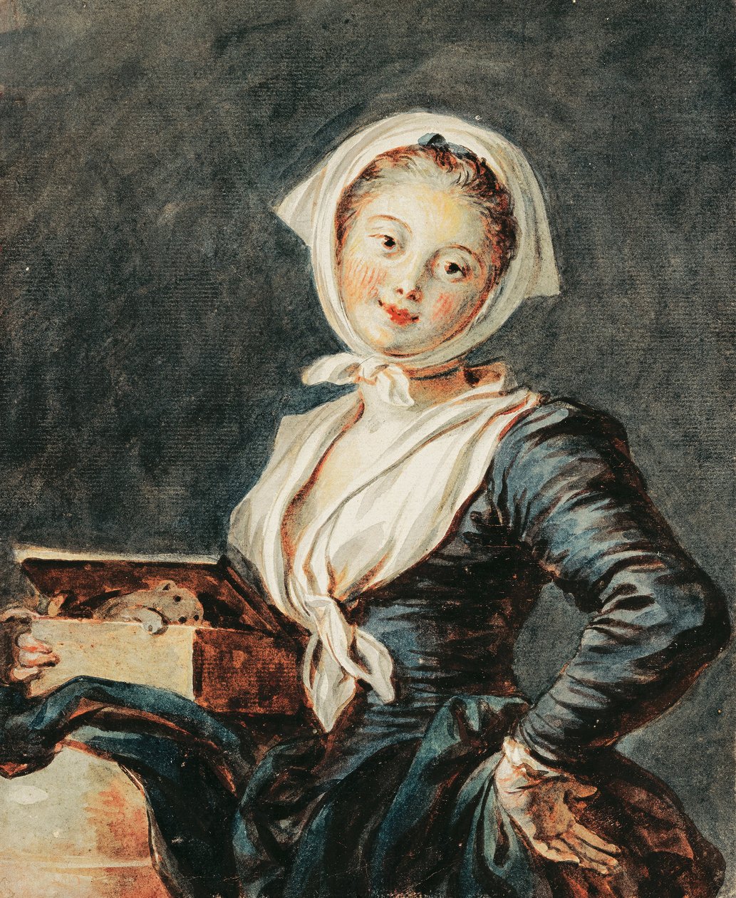 A garota com a marmota de Jean Honore Fragonard
