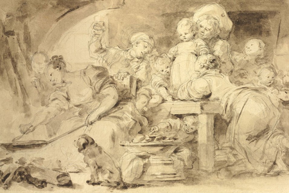 O criador de panquecas de Jean Honore Fragonard