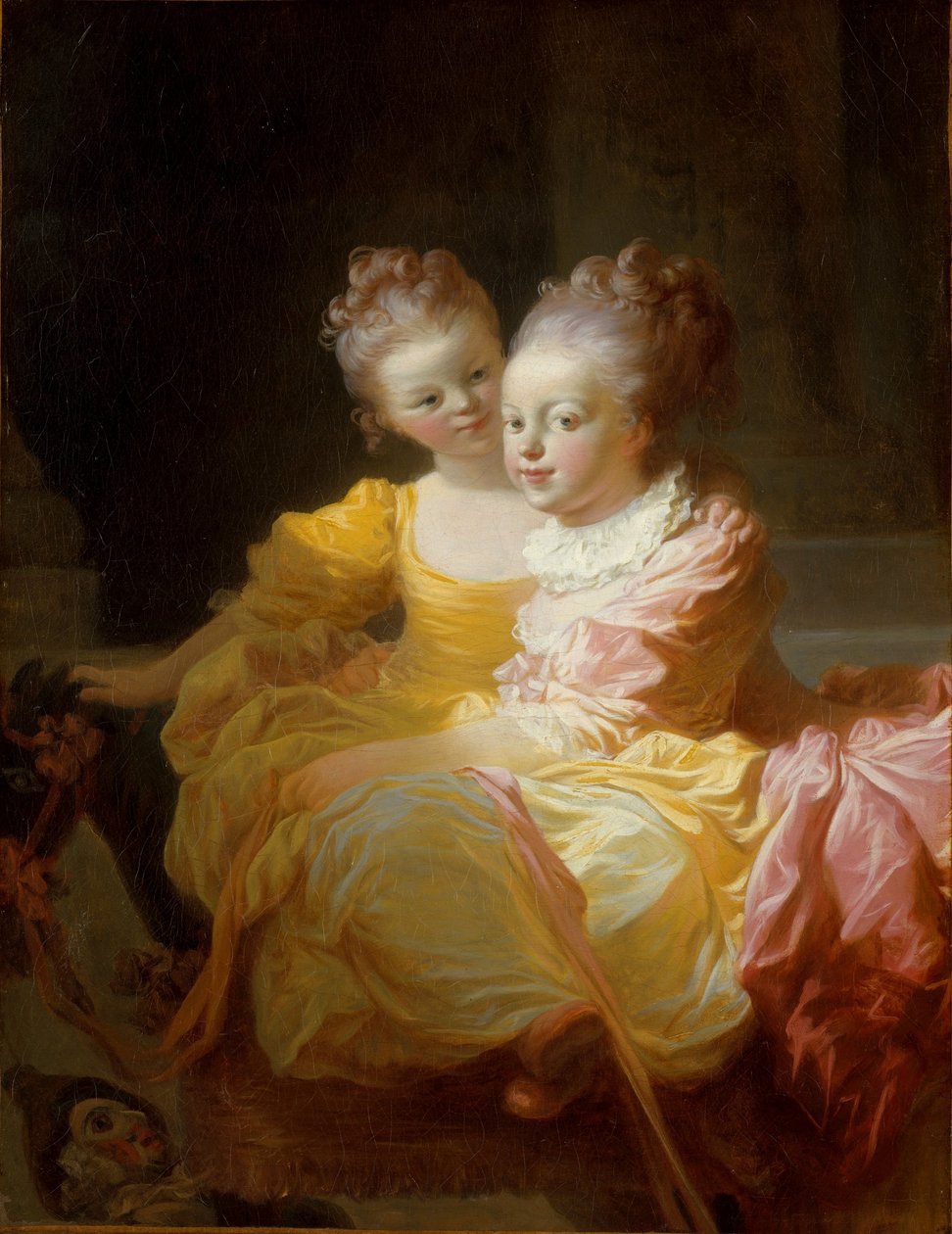 as duas irmãs de Jean Honore Fragonard