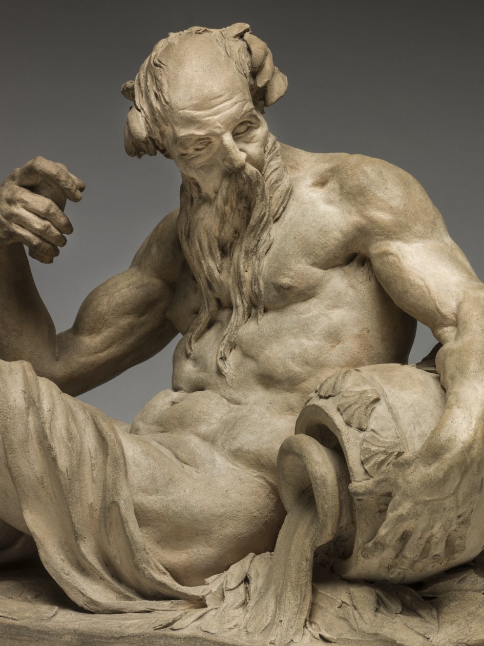 Deus do rio, 1755 (terracota) de Jean Jacques Caffieri
