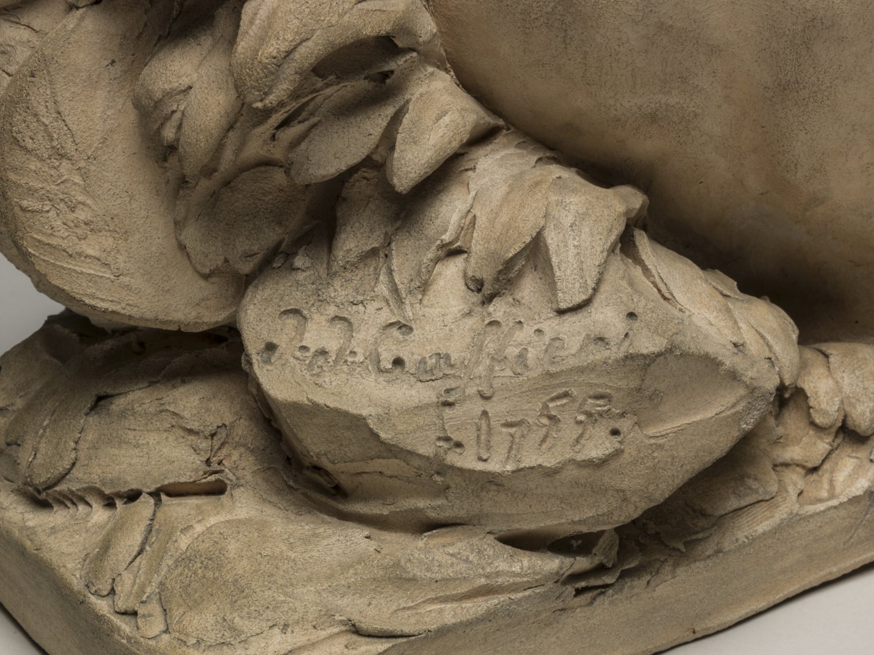 Deus do rio, 1755 (terracota) de Jean Jacques Caffieri