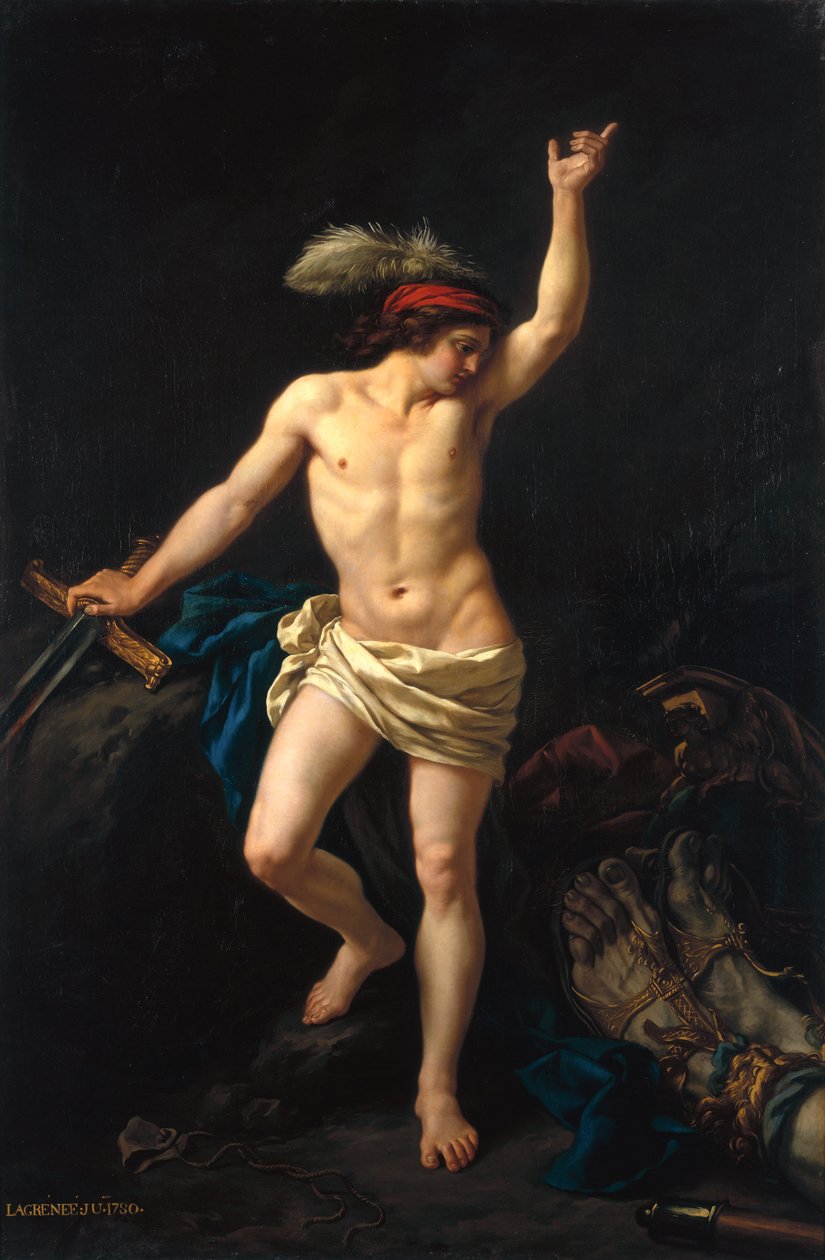 David vitorioso, 1780 de Jean Jacques II Lagrenee
