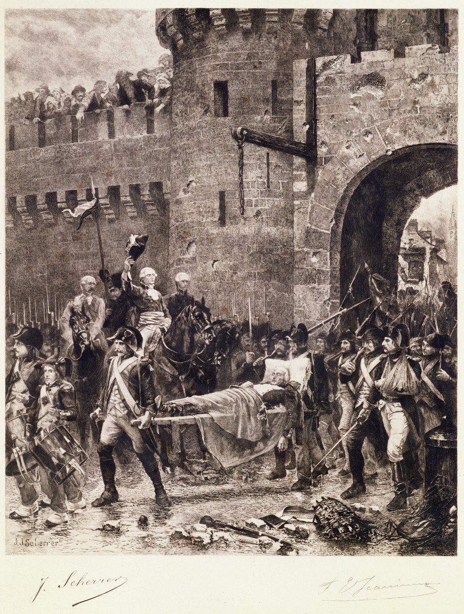 A morte de Bonchamps em 1793 de Jean Jacques Scherrer
