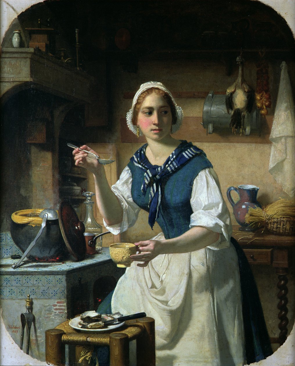 O primeiro estoque, 1847 de Jean Jalabert