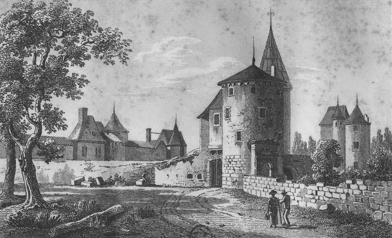 Vista do Chateau de Montaigne de Jean Jerome Baugean