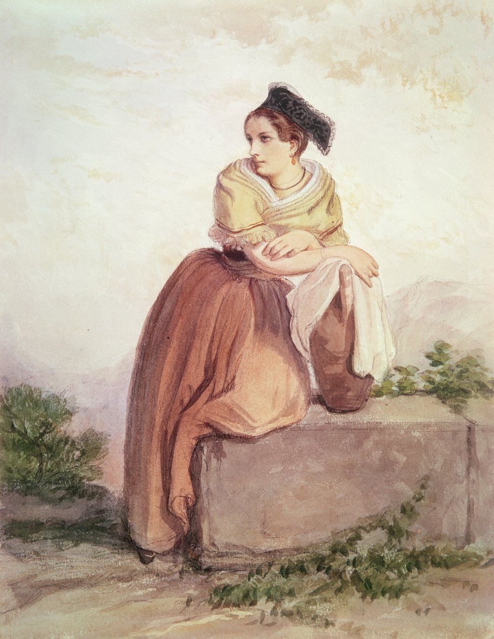 Arlesienne do tempo de Daudet e Bizet de Jean Joseph Bonaventure Laurens