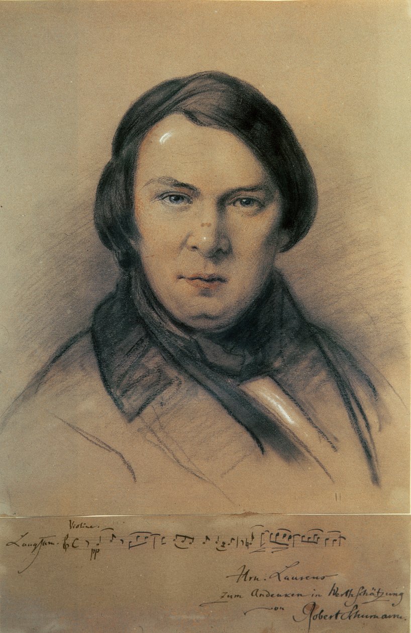 Robert Schumann (1810-56) 1853 de Jean Joseph Bonaventure Laurens
