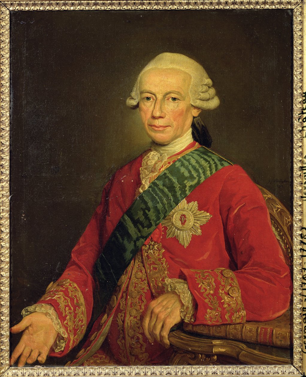 Conde Claude-Louis-Robert de Saint-Germain (1707-1778) 1777 de Jean Joseph Taillasson