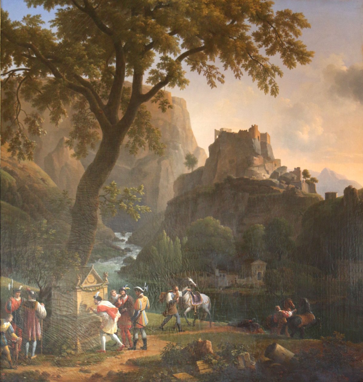 François I na fonte de Vaucluse de Jean Joseph Xavier Bidauld