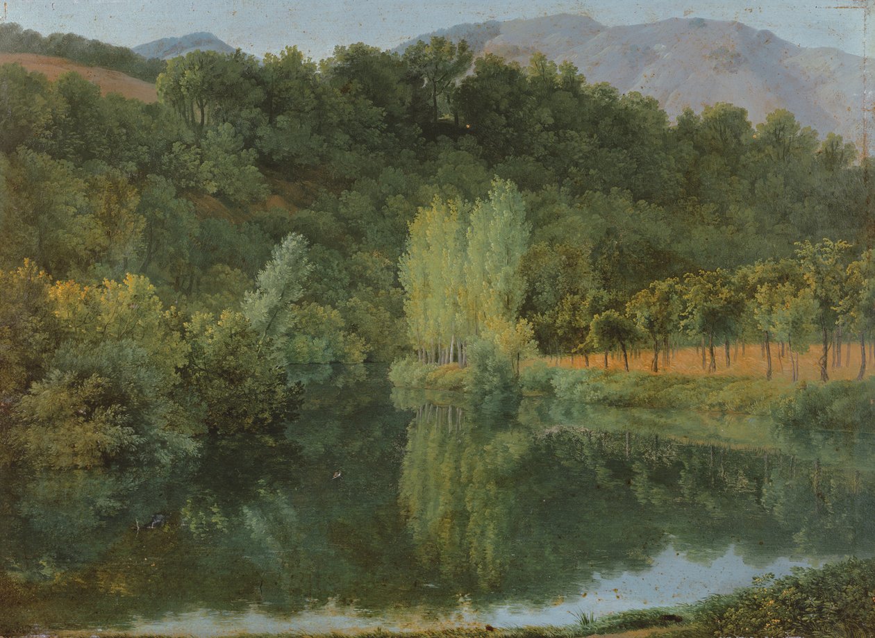 Paisagem perto de Nápoles, 1787 de Jean Joseph Xavier Bidauld