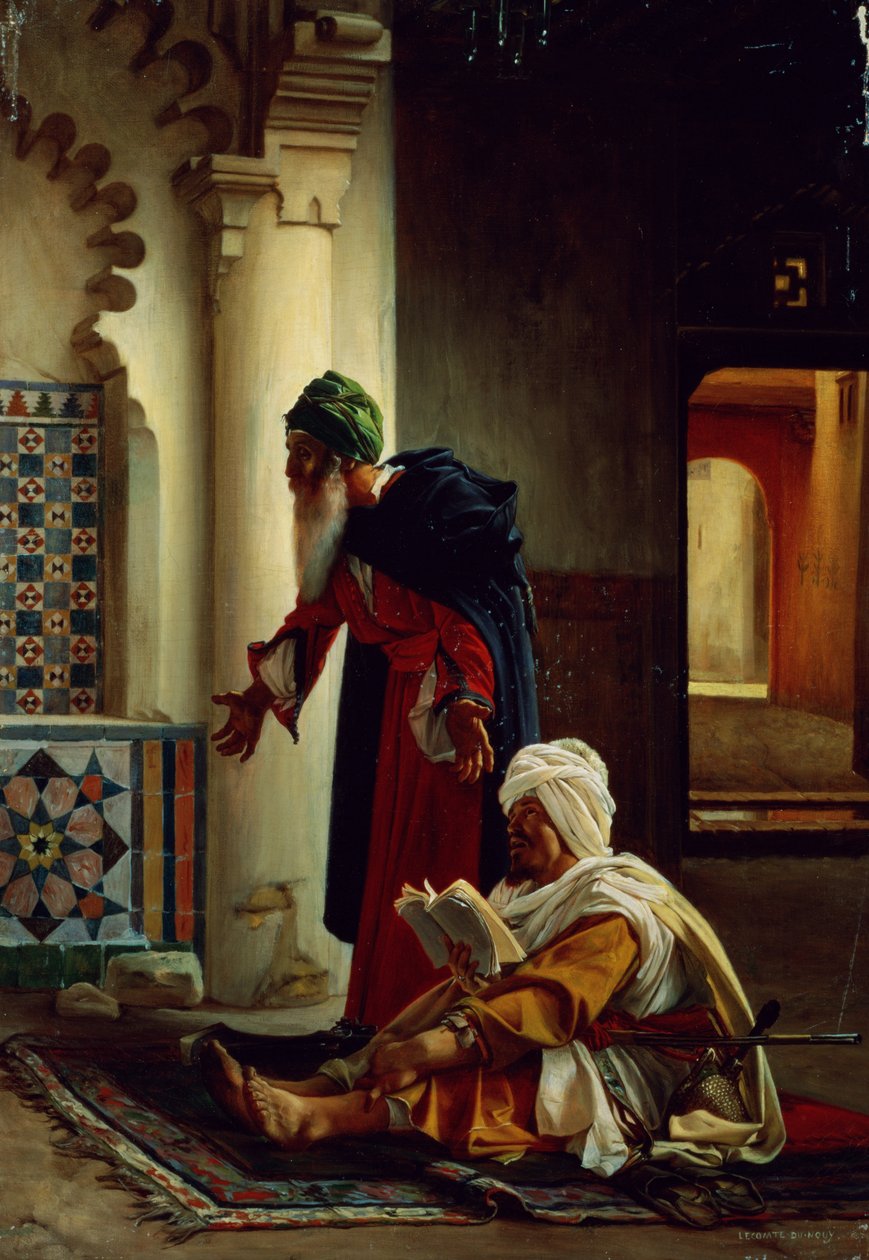 Árabes em oração de Jean Jules Antoine Lecomte du Nouy