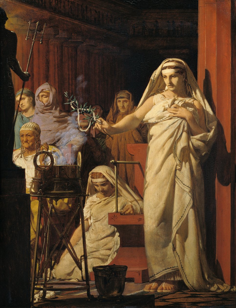 Invocação de Netuno, 1866 de Jean Jules Antoine Lecomte du Nouy