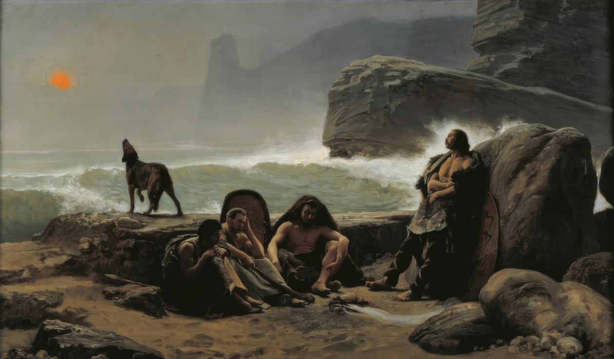 Les gardescôtes gaulois (guarda costeira gaulesa) de Jean Jules Antoine Lecomte du Nouy