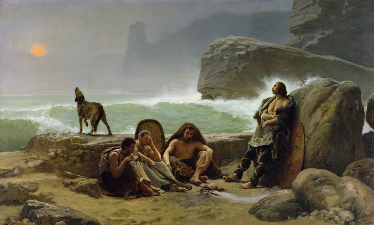 A guarda costeira gaulesa, 1888 de Jean Jules Antoine Lecomte du Nouy