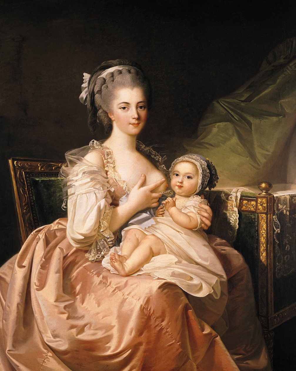 A jovem mãe, c.1770-80 de Jean Laurent Mosnier