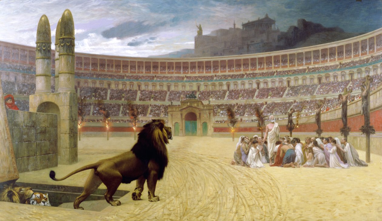 A Última Oração do Mártir Cristão, 1863-83 de Jean Leon Gerome