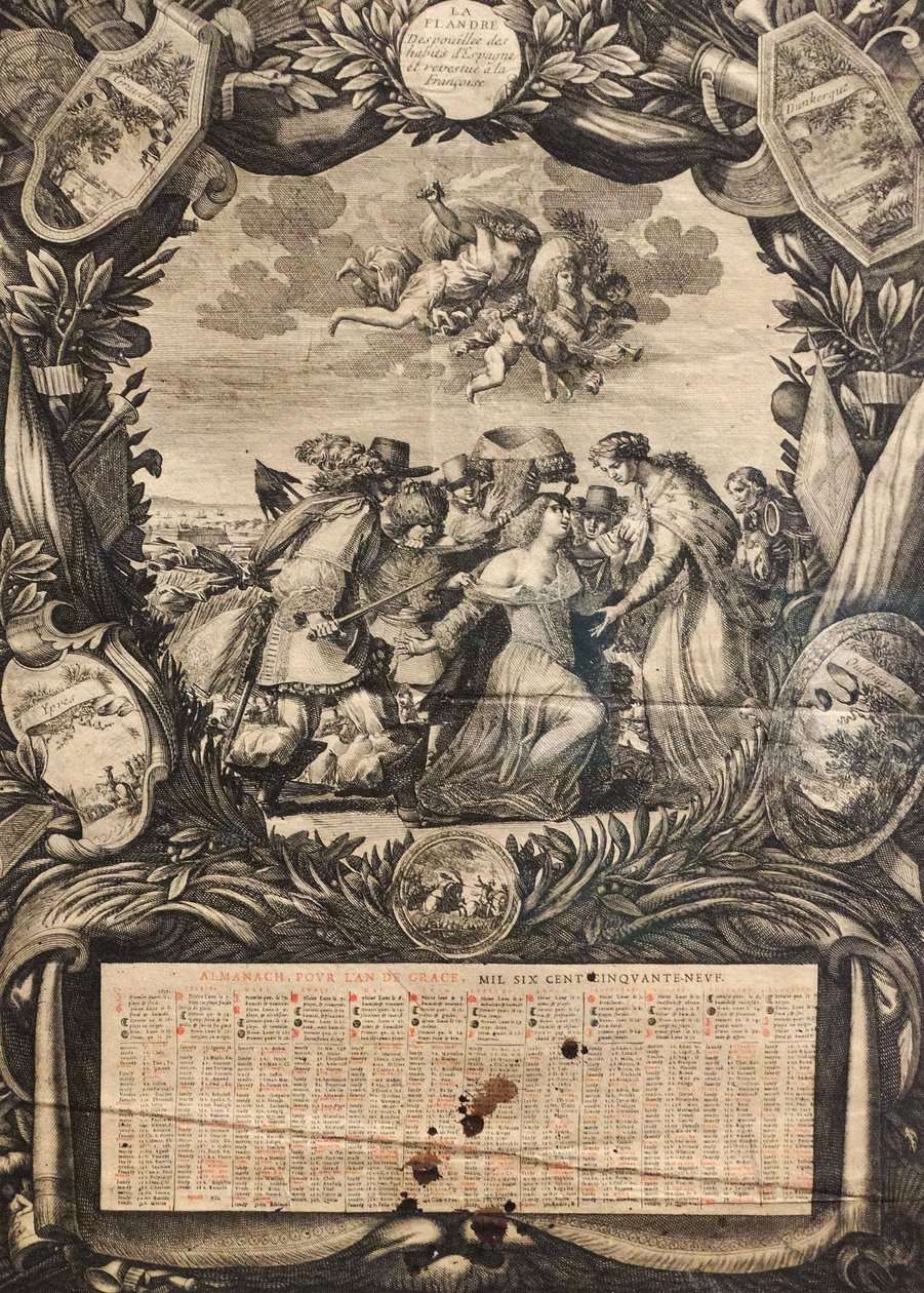 Alegoria sobre a apresentação da Flandres a Luís XIV de Jean Lepautre