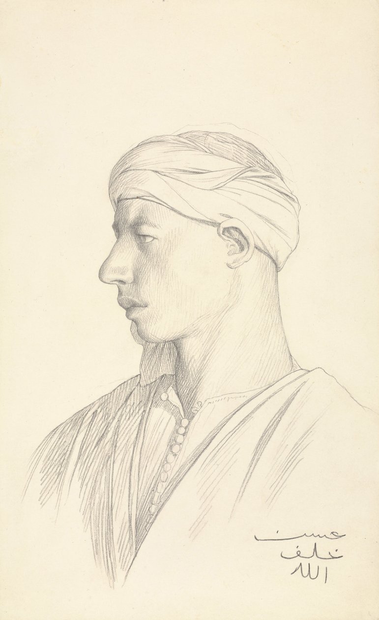 Retrato de um Fellah egípcio de Jean Leon Gerome