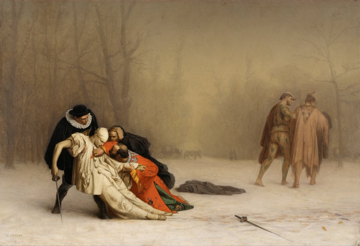 O duelo depois do baile de máscaras de Jean Leon Gerome