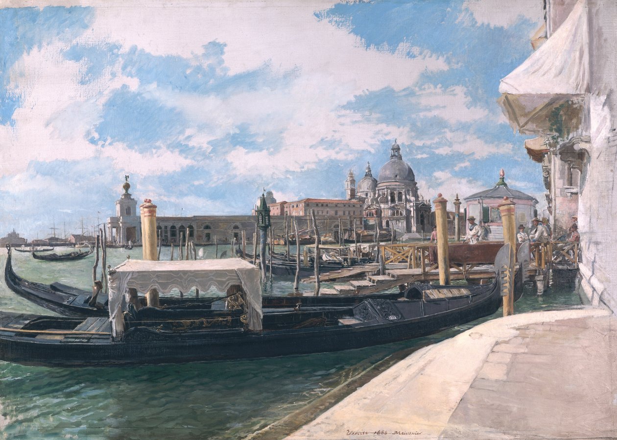 O Grande Canal, Veneza, 1888 de Jean Louis Ernest Meissonier