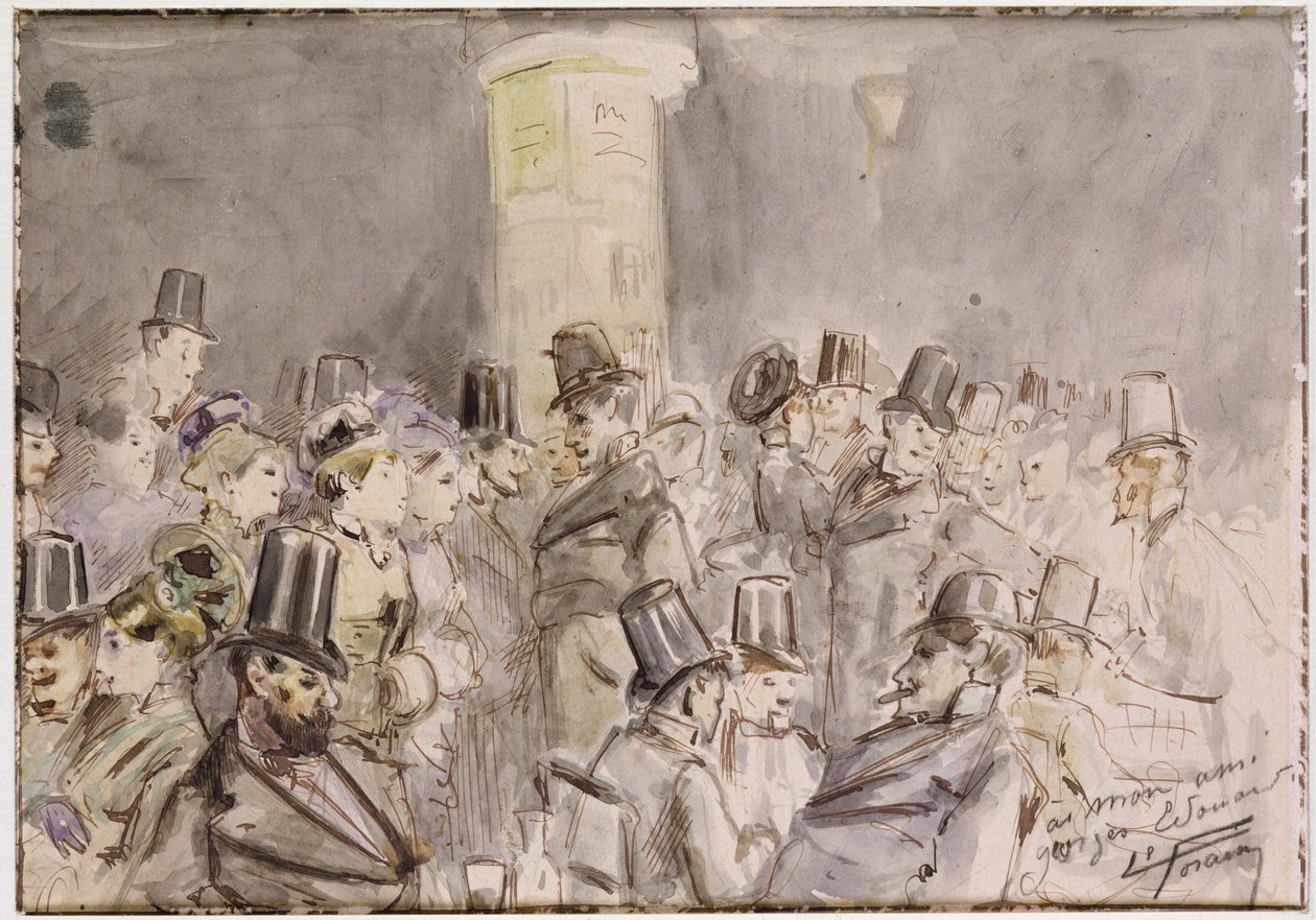 Uma avenida parisiense, 1880 de Jean Louis Forain