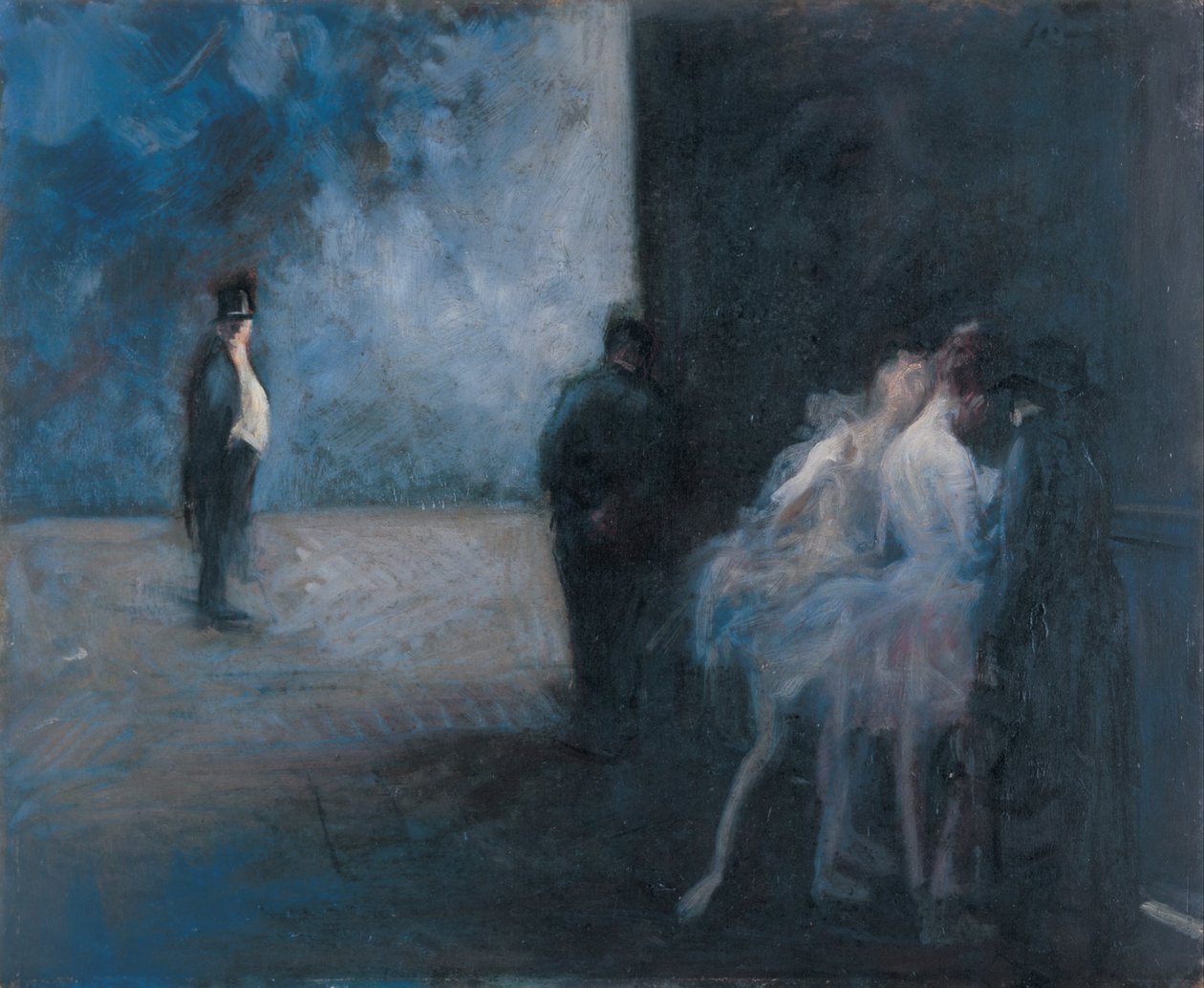 BackstageSymphony em azul de Jean Louis Forain