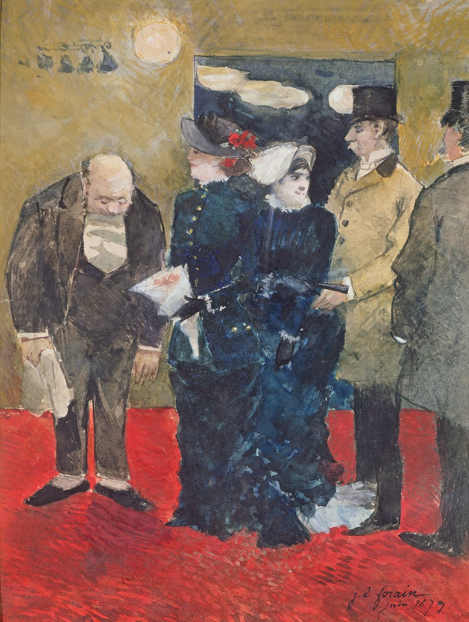 Entrando no restaurante, 1879 de Jean Louis Forain