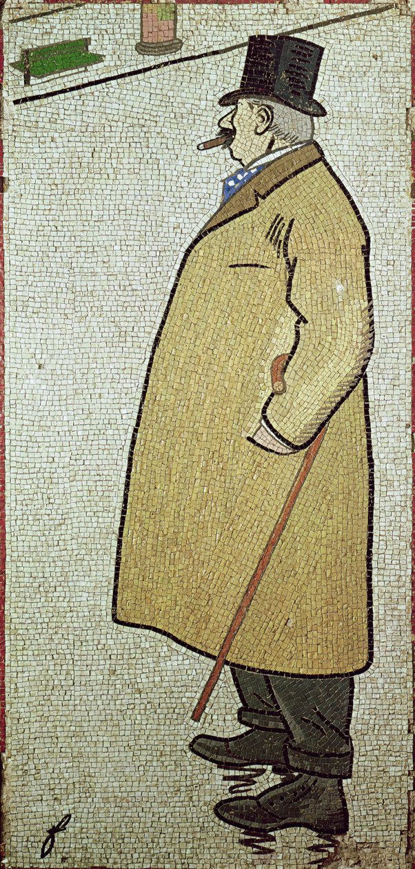 The Old Walker, c.1900 (mosaico) de Jean Louis Forain