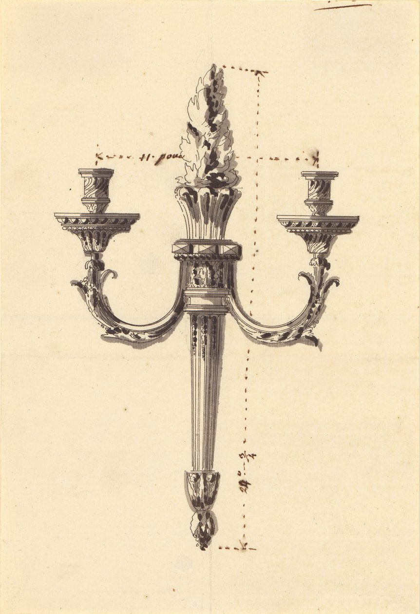 Desenho para uma luz de parede de Jean Louis Prieur