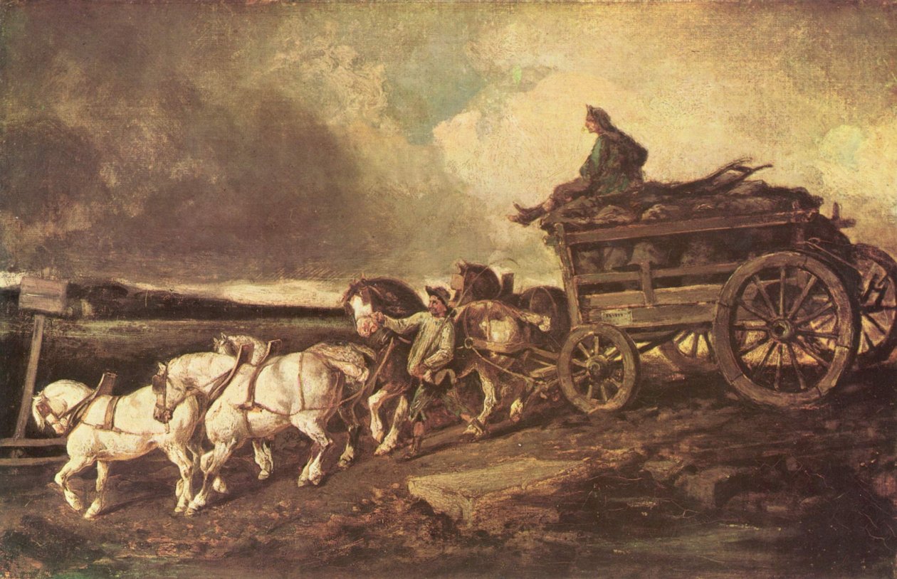 carro de carvão de Theodore Gericault